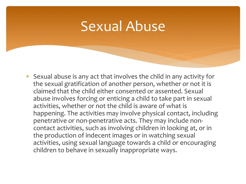 sexual abuse
