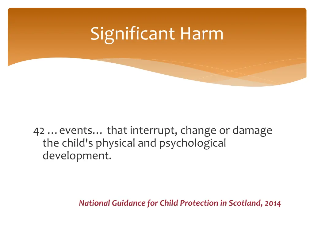 significant harm