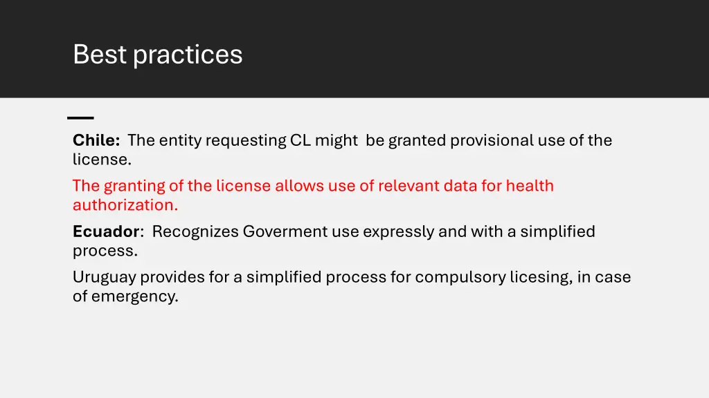 best practices