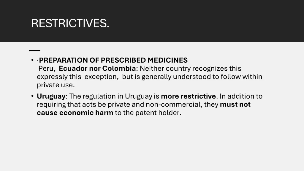 restrictives