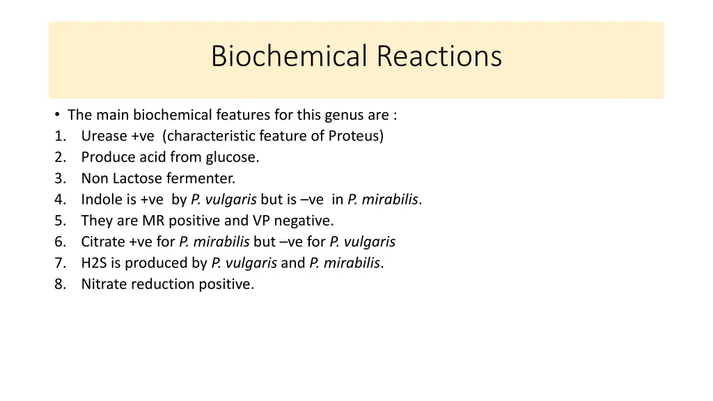 biochemical reactions