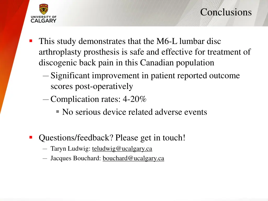 conclusions