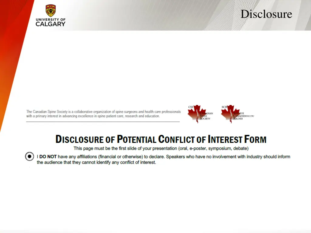 disclosure