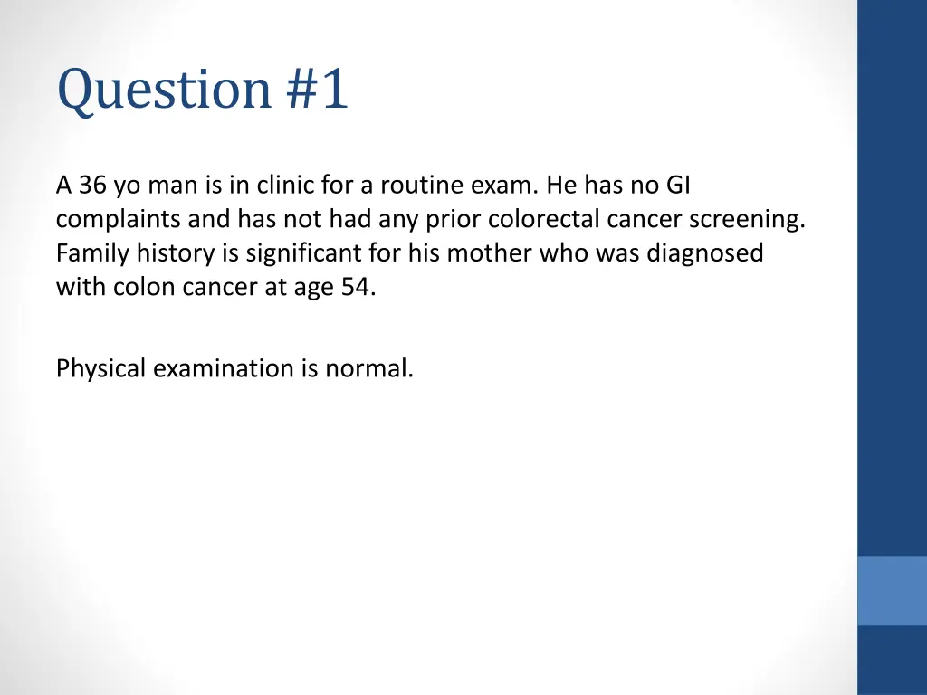 question 1