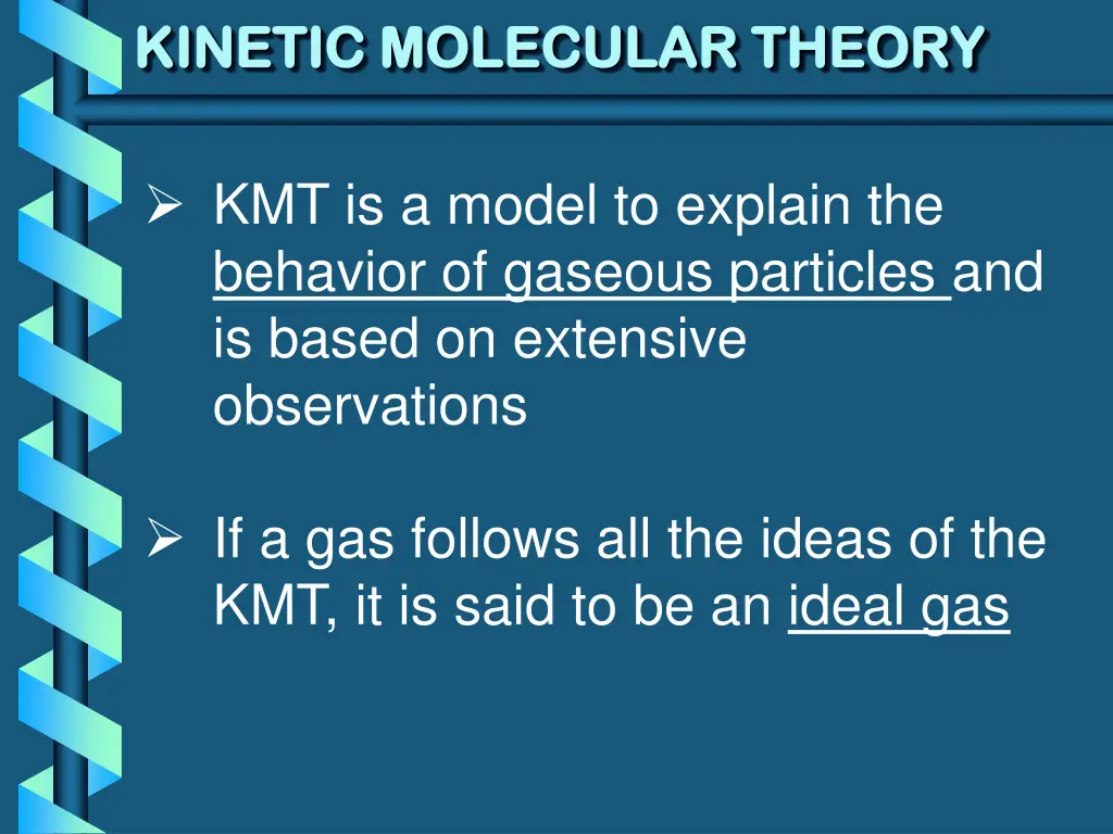 kinetic molecular theory kinetic molecular theory