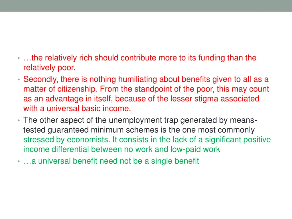 the relatively rich should contribute more