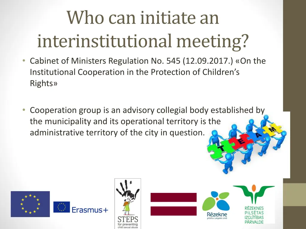 whocaninitiatean interinstitutionalmeeting