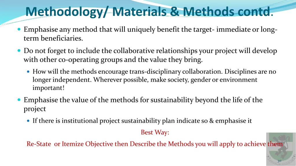 methodology materials methods contd