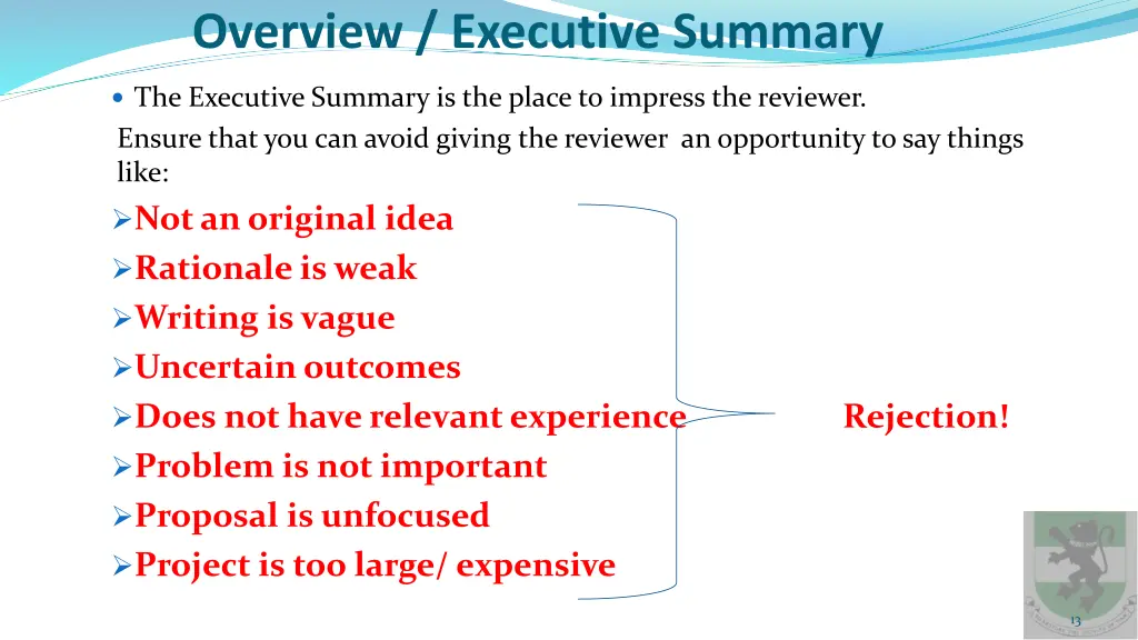 overview executive summary