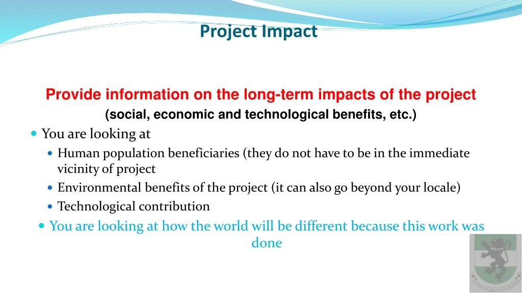 project impact