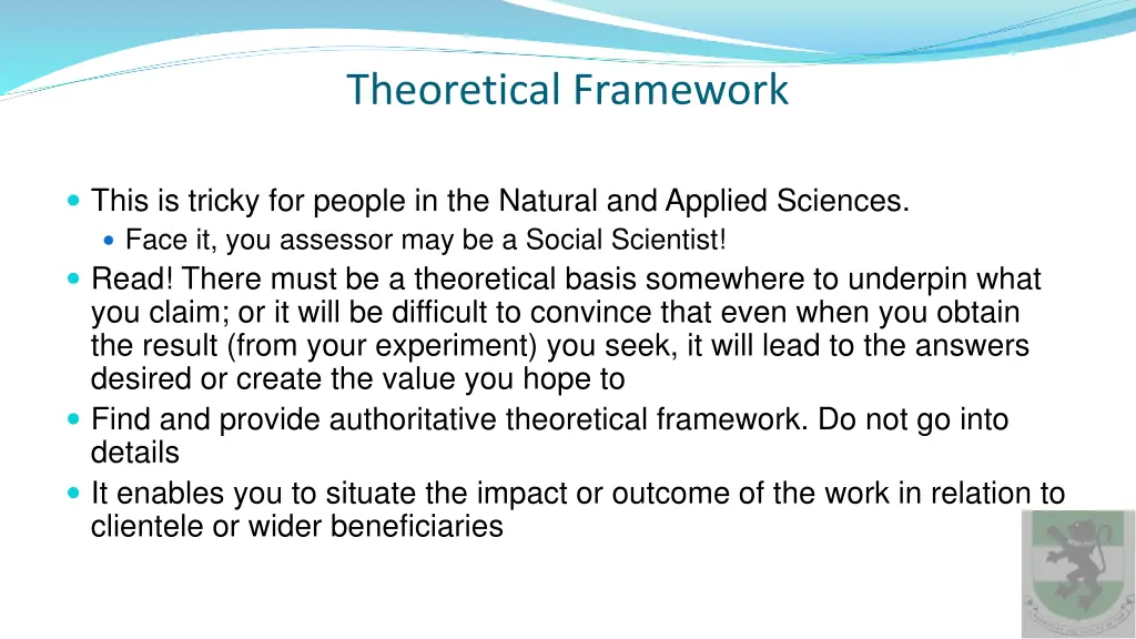 theoretical framework