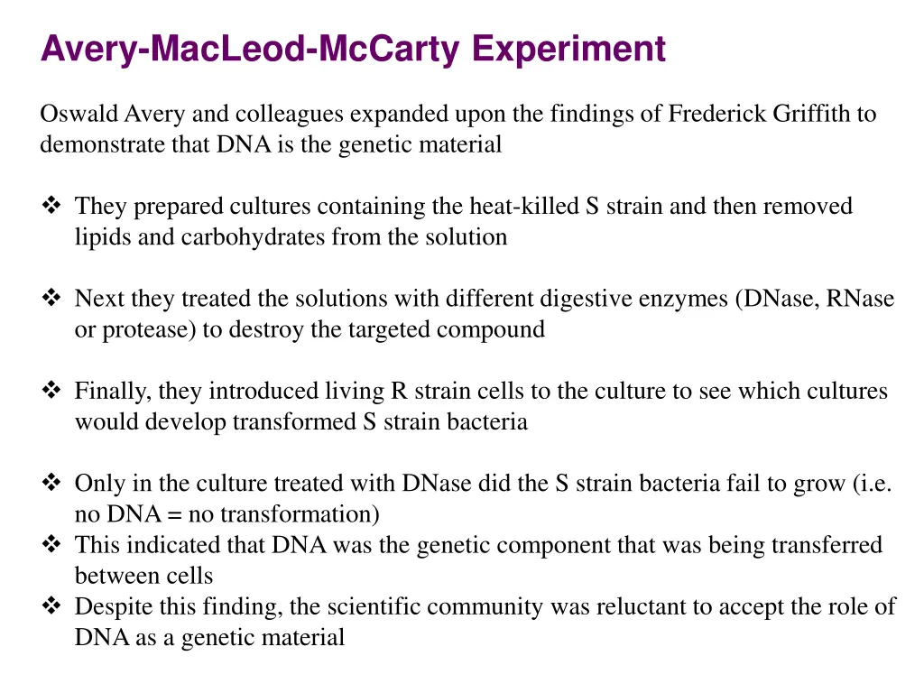avery macleod mccarty experiment