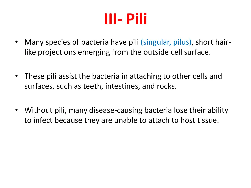 iii pili