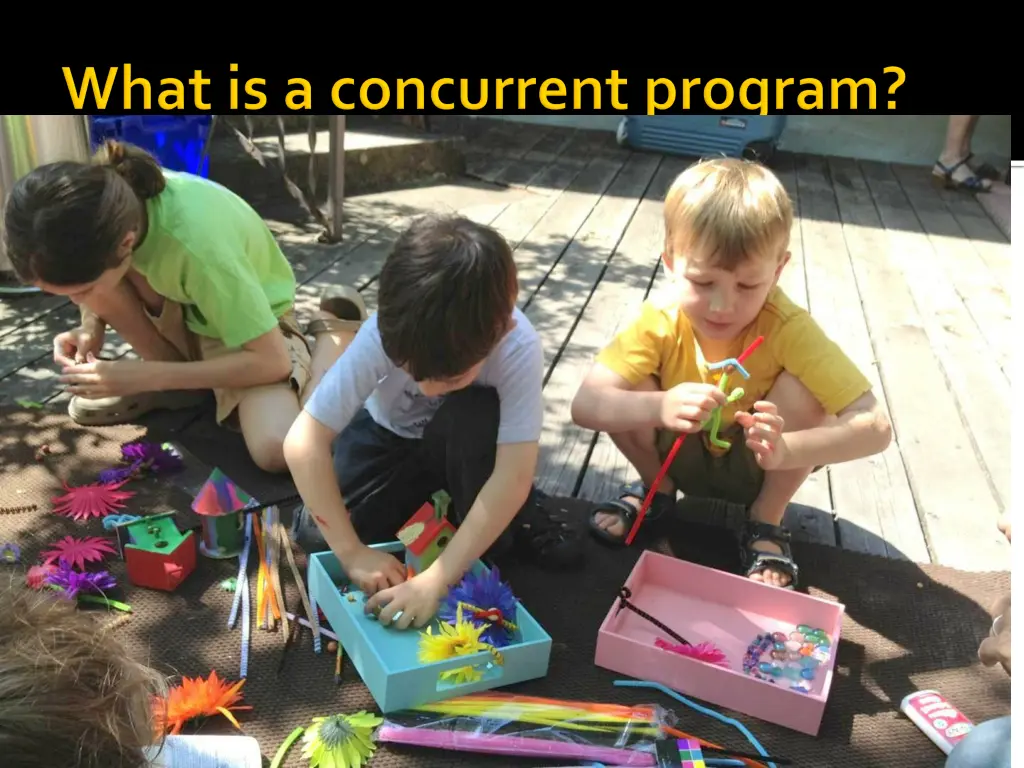 a concurrent program is different computations