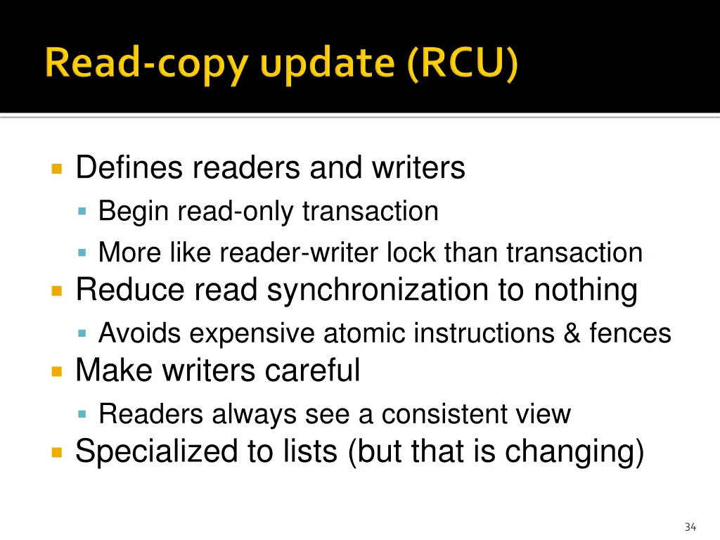 defines readers and writers begin read only