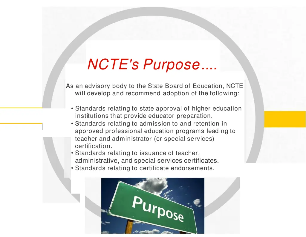 ncte s purpose