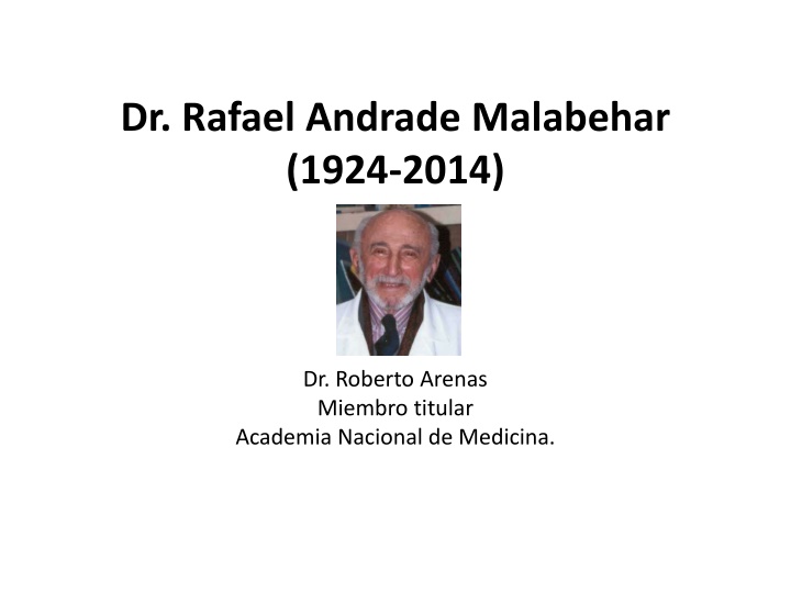 dr rafael andrade malabehar 1924 2014