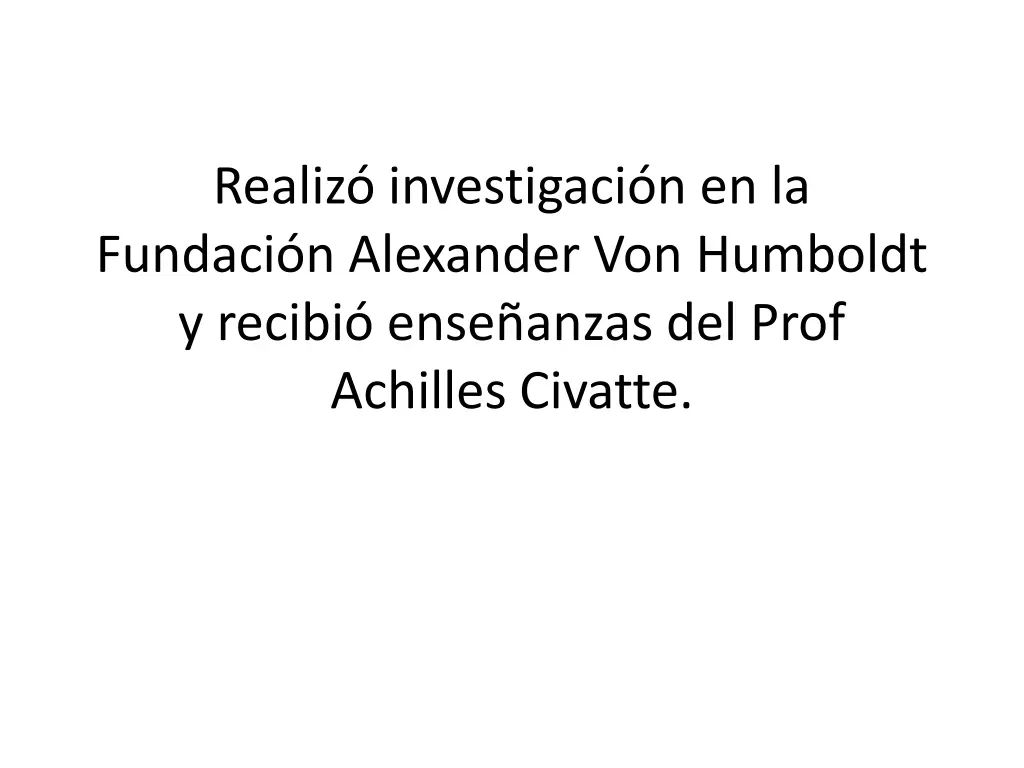 realiz investigaci n en la fundaci n alexander