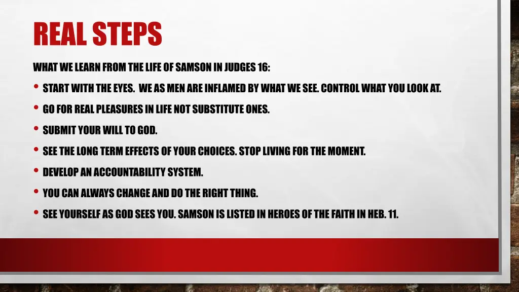 real steps
