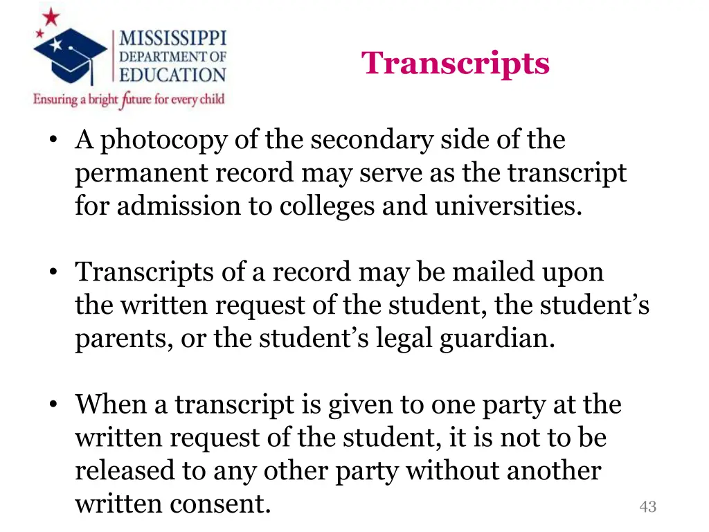 transcripts