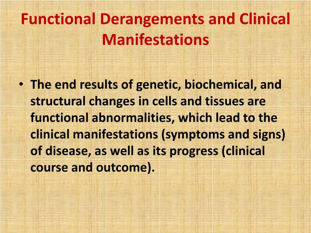 functional derangements and clinical