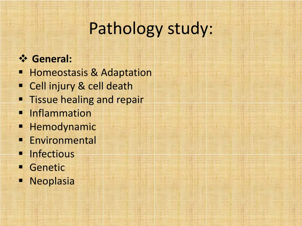 pathology study