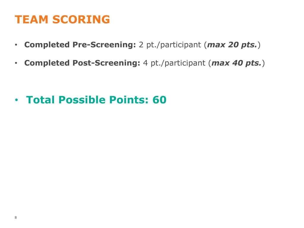 team scoring