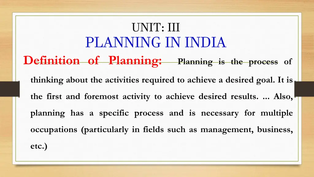 unit iii