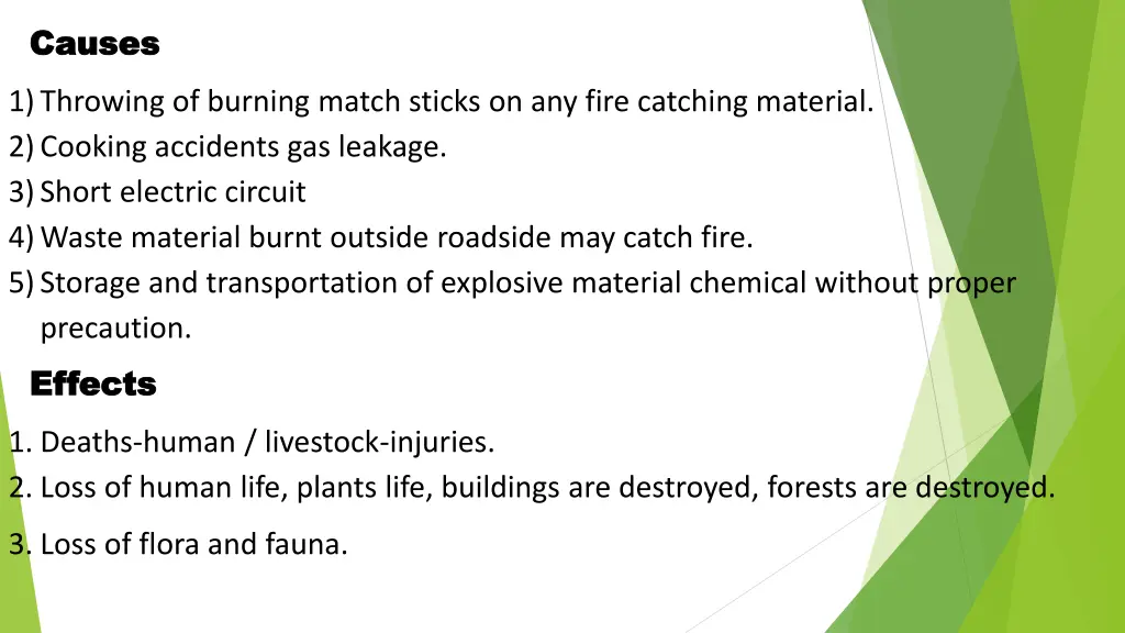 causes causes