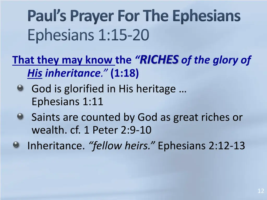 paul s prayer for the ephesians ephesians1 15 20 7