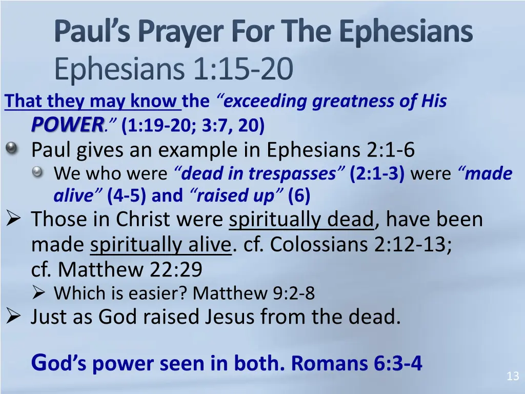paul s prayer for the ephesians ephesians1 15 20 8
