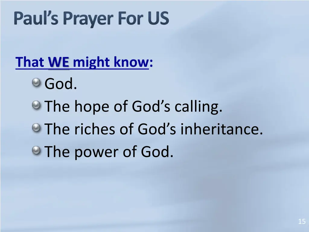paul s prayer for us