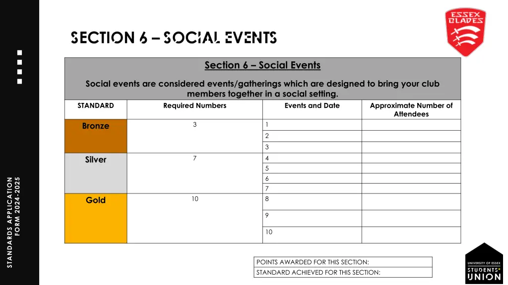 section 6 social events 1
