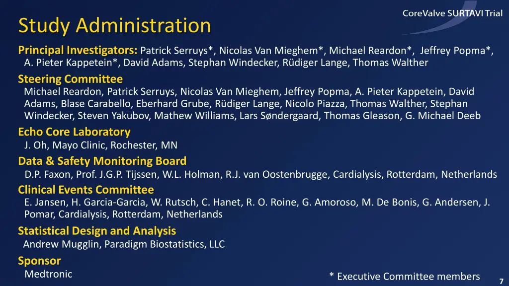 study administration