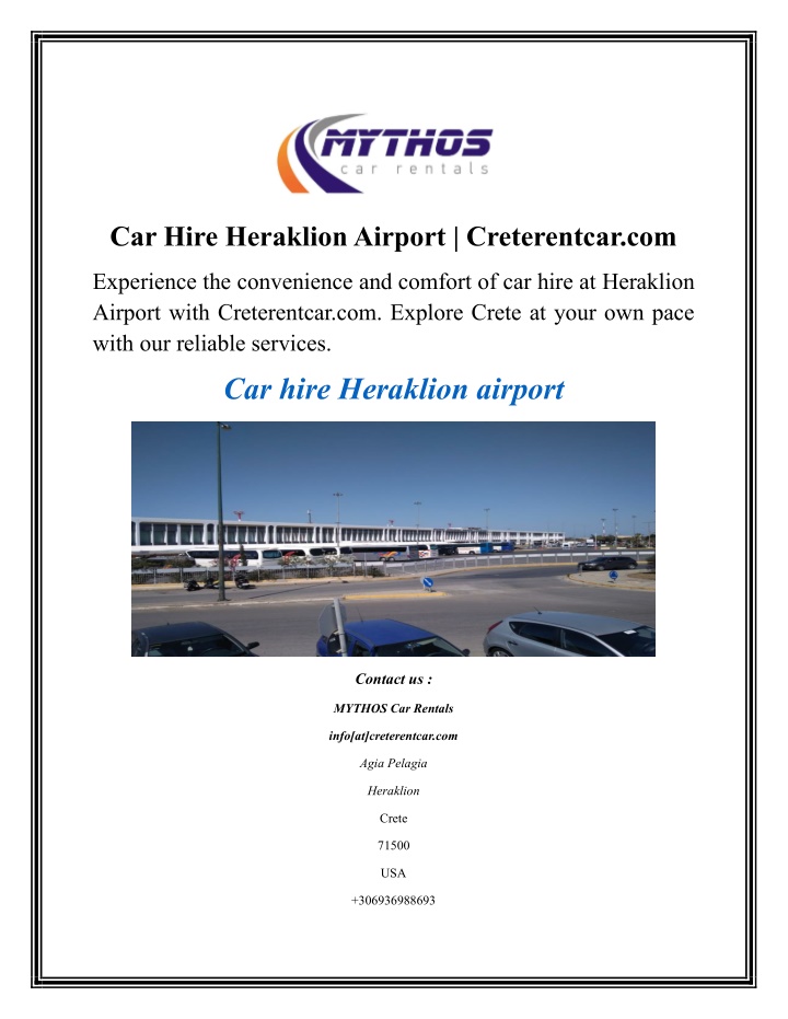 car hire heraklion airport creterentcar com