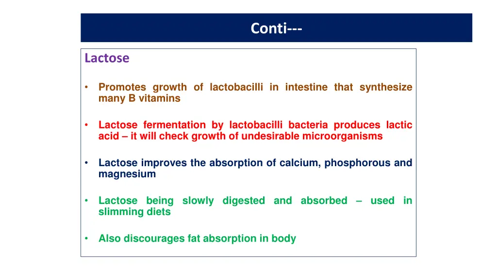 nutritive value of milk 2