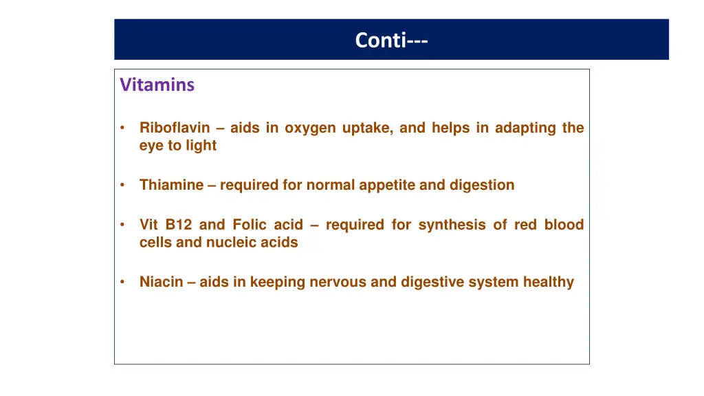 nutritive value of milk 5