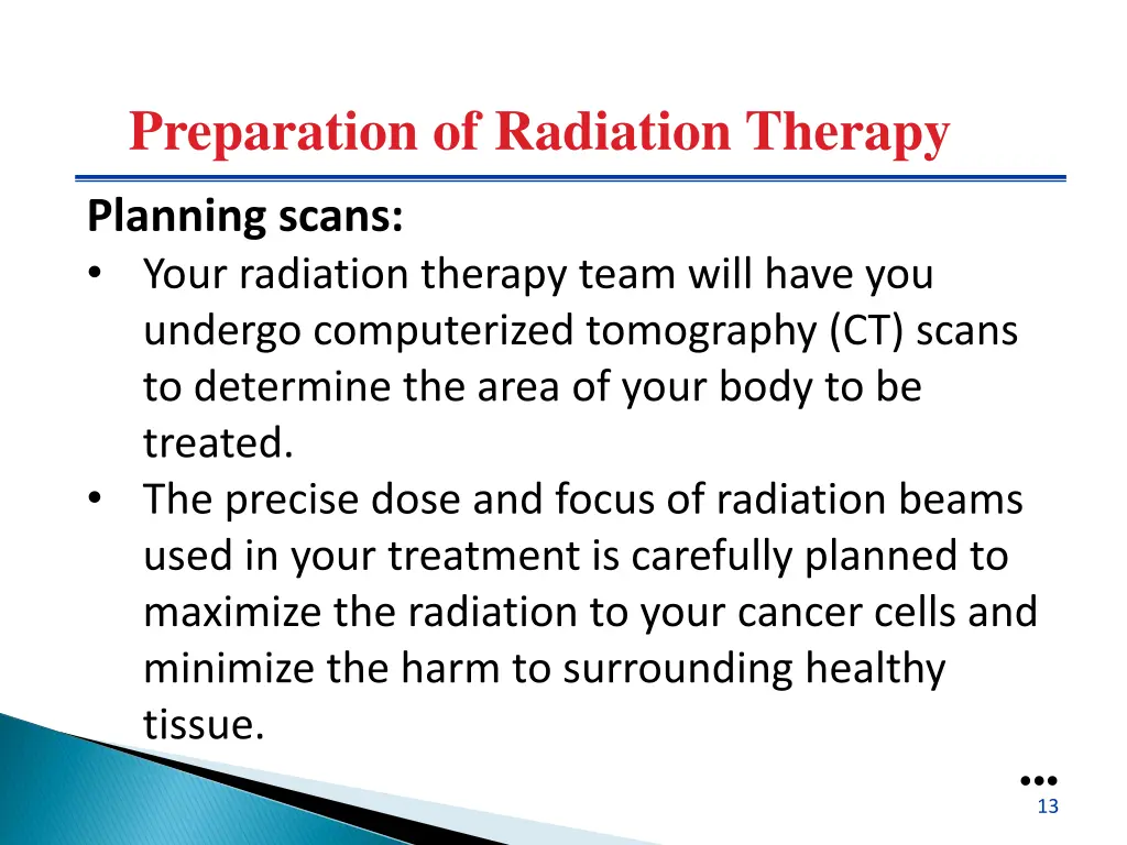 preparation of radiation therapy 2