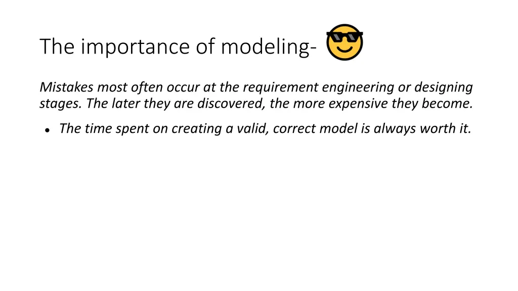 the importance of modeling