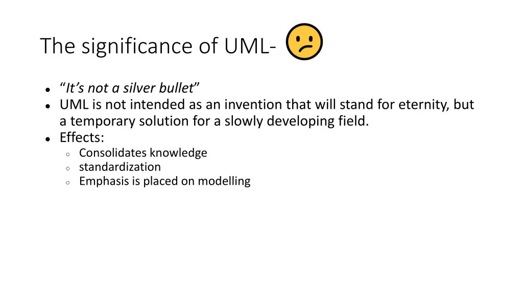 the significance of uml