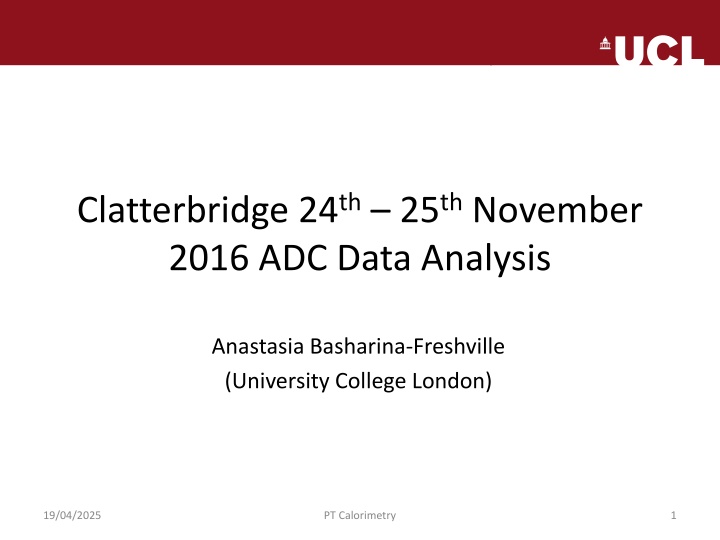 clatterbridge 24 th 25 th november 2016 adc data