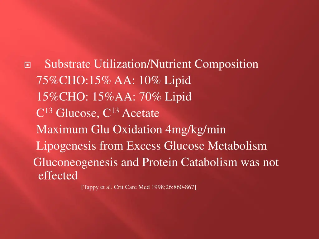 substrate utilization nutrient composition