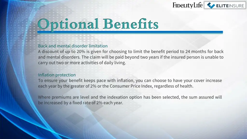 optional benefits 1