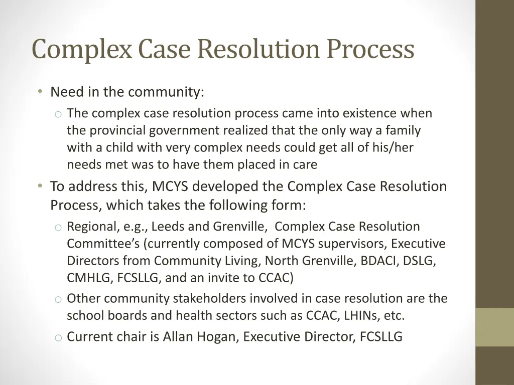 complex case resolution process 1