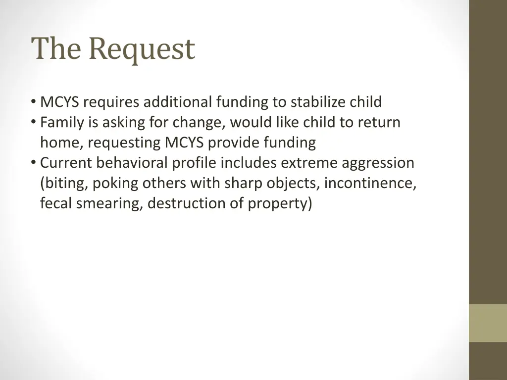 the request