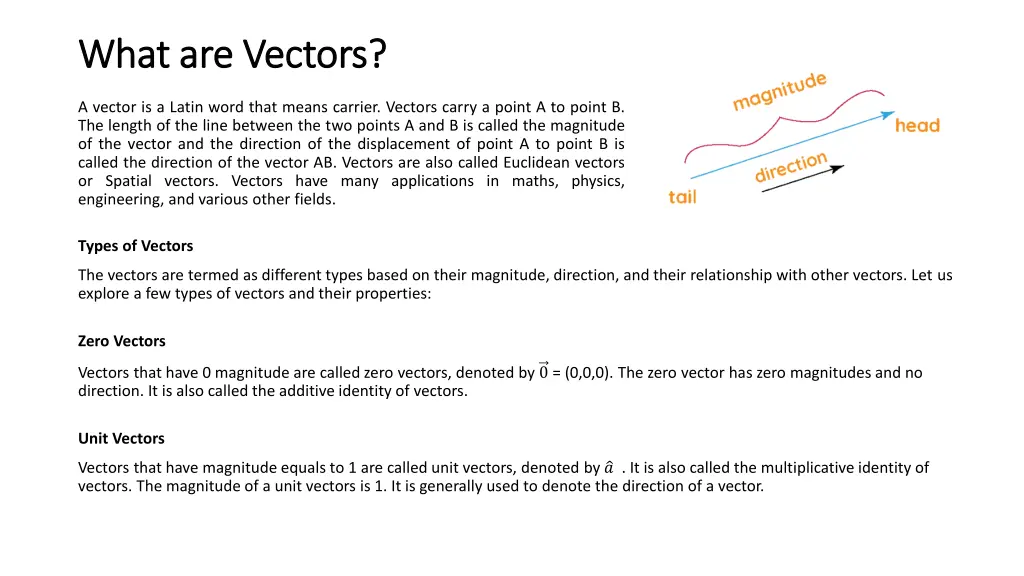 what are vectors what are vectors