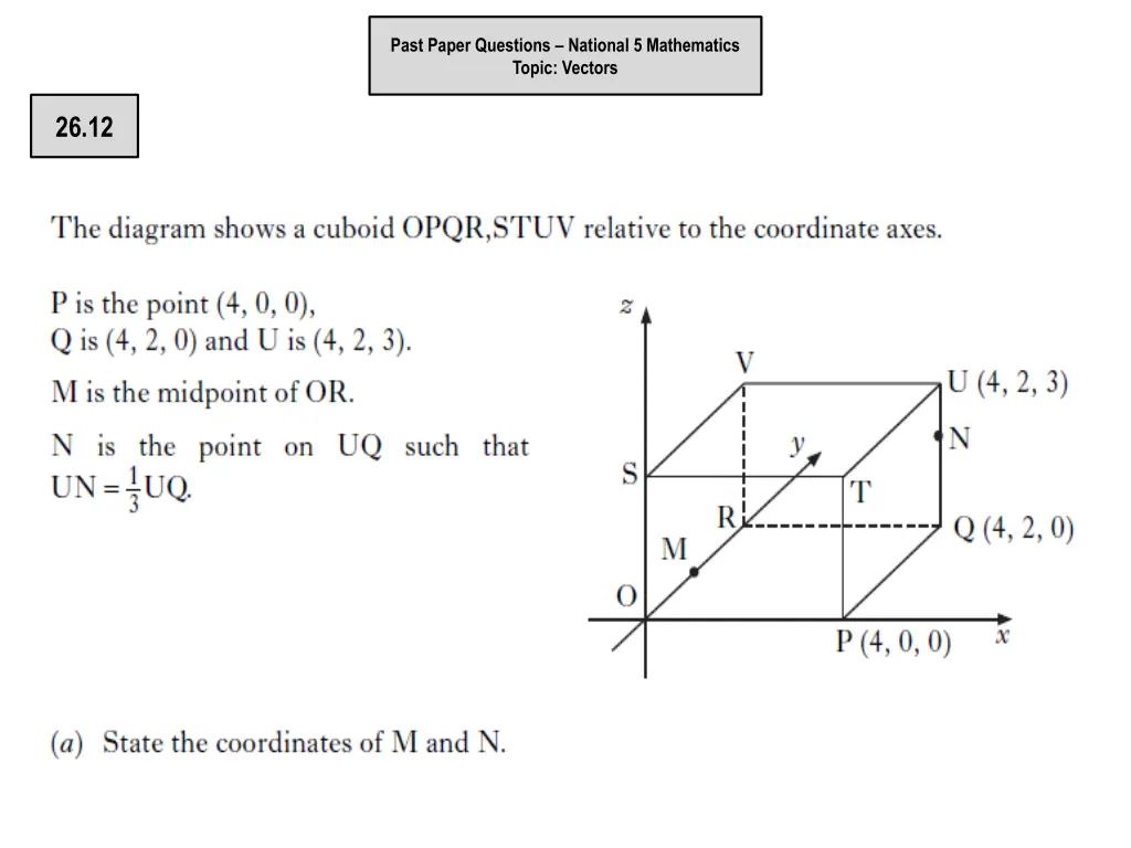 past paper questions national 5 mathematics topic 10