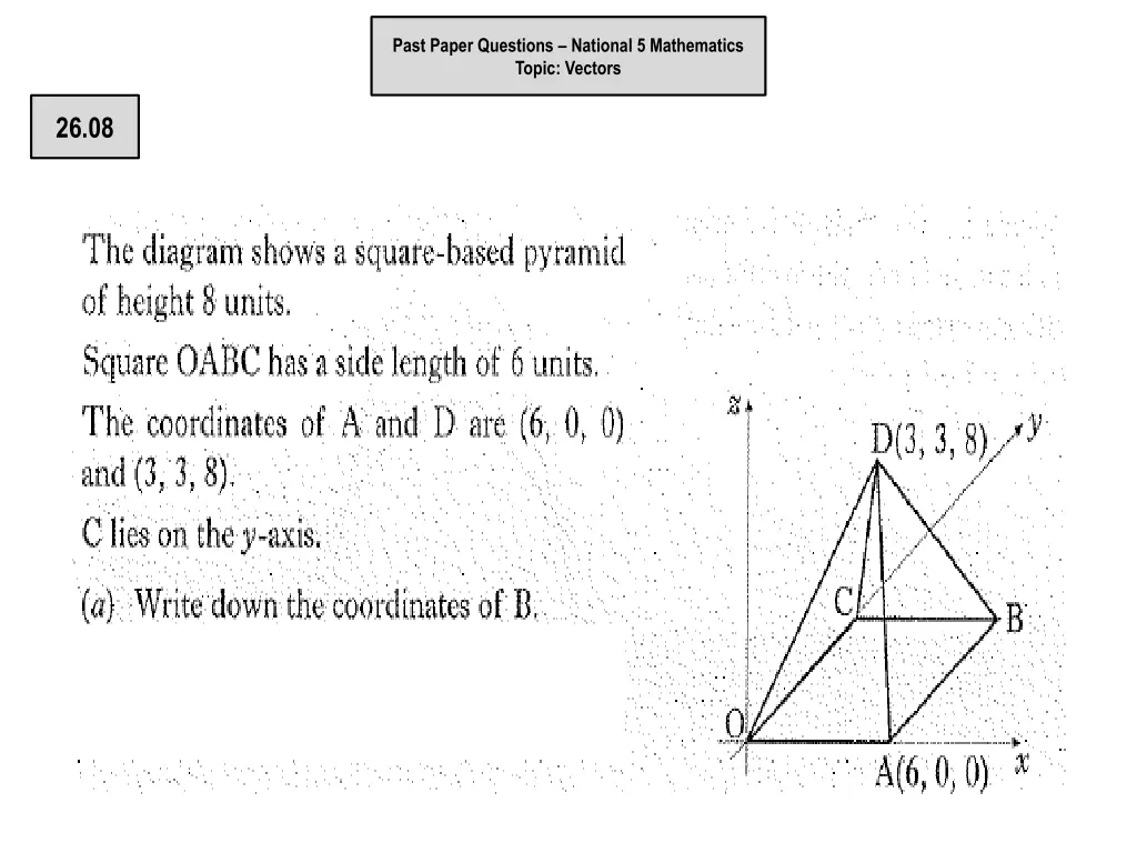past paper questions national 5 mathematics topic 6