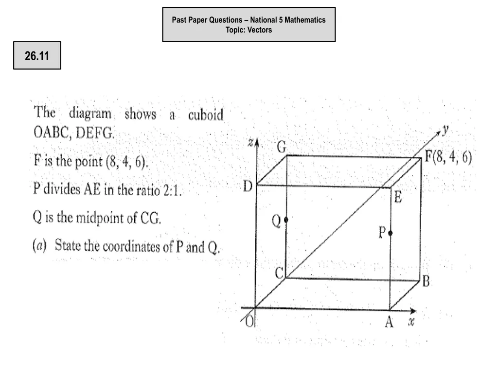 past paper questions national 5 mathematics topic 9