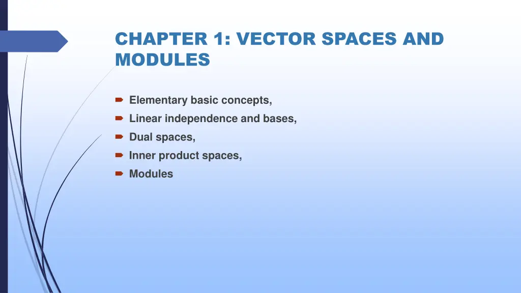 chapter 1 vector spaces and modules